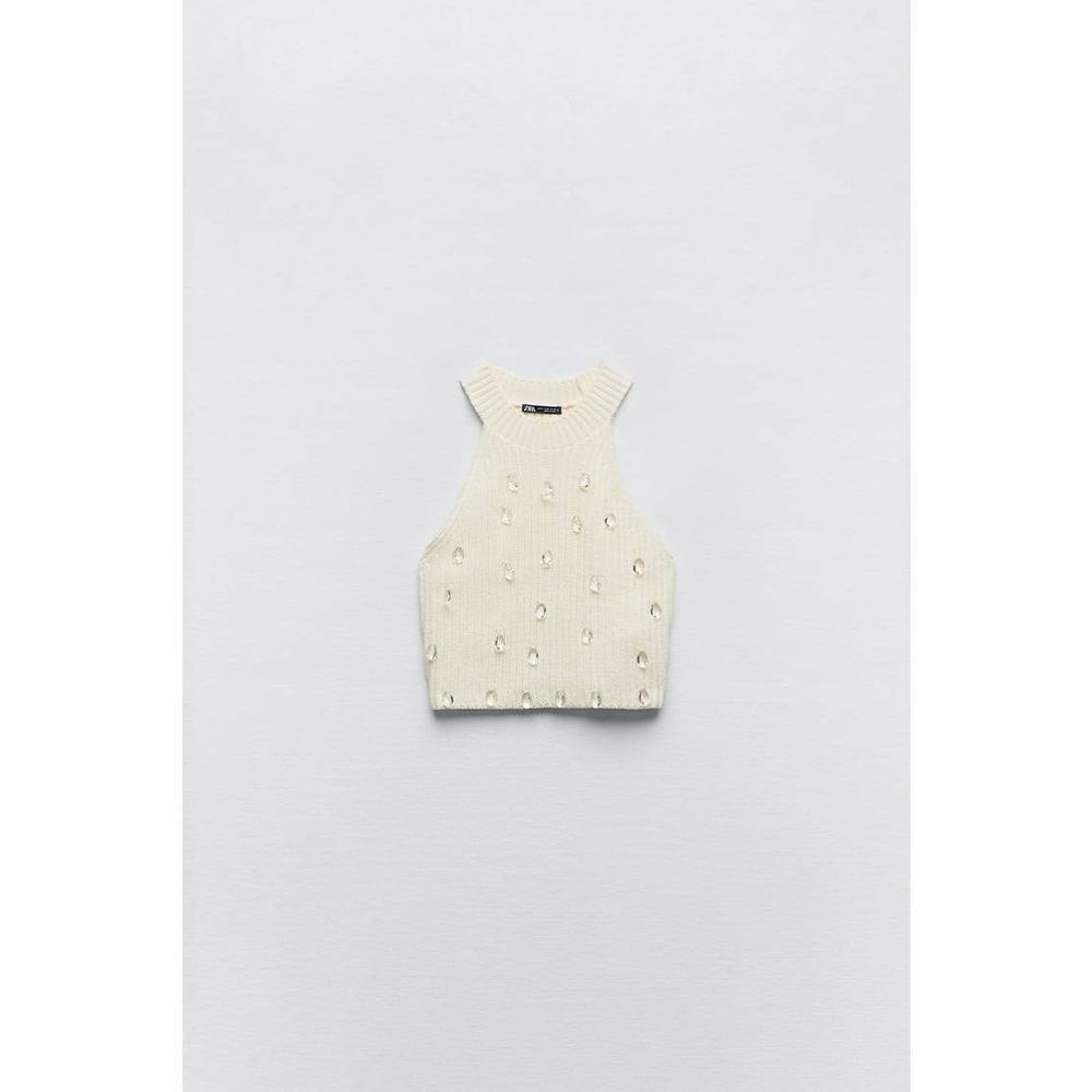 CHENILLE CRYSTAL TOP ZARA - Picture 5 of 11
